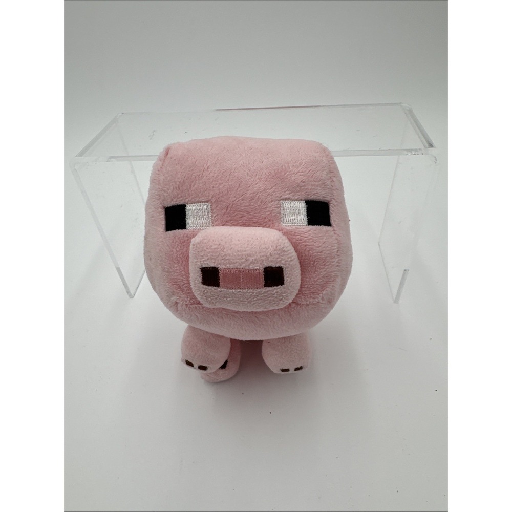 Minecraft Mojang 6" Jinx‎ Pink Pig Plush Stuffed Animal